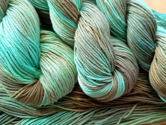 Skyfall – Hand Dyed Cotton Yarn (100% Cotton) - 50g | Sport Weight from RúnjaCrafts