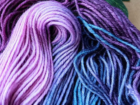 Hand Dyed DK Sock Yarn – "Holding Back The Years" – Soft Merino Wool & Nylon