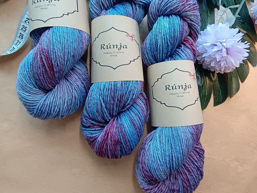 Wicked Game Hand Dyed Yarn | DK Weight Merino Wool & Silk Blend 100g | Luxury Knitting Yarn