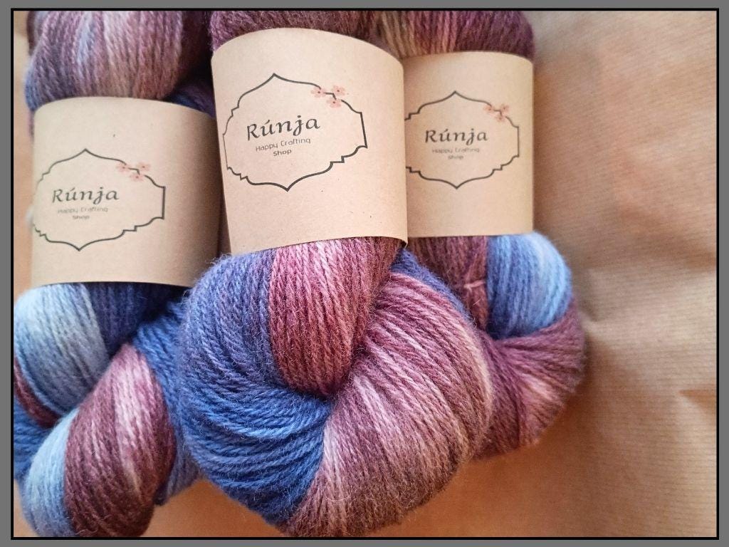 Veimene - 100g - Merino and Suffork wool.