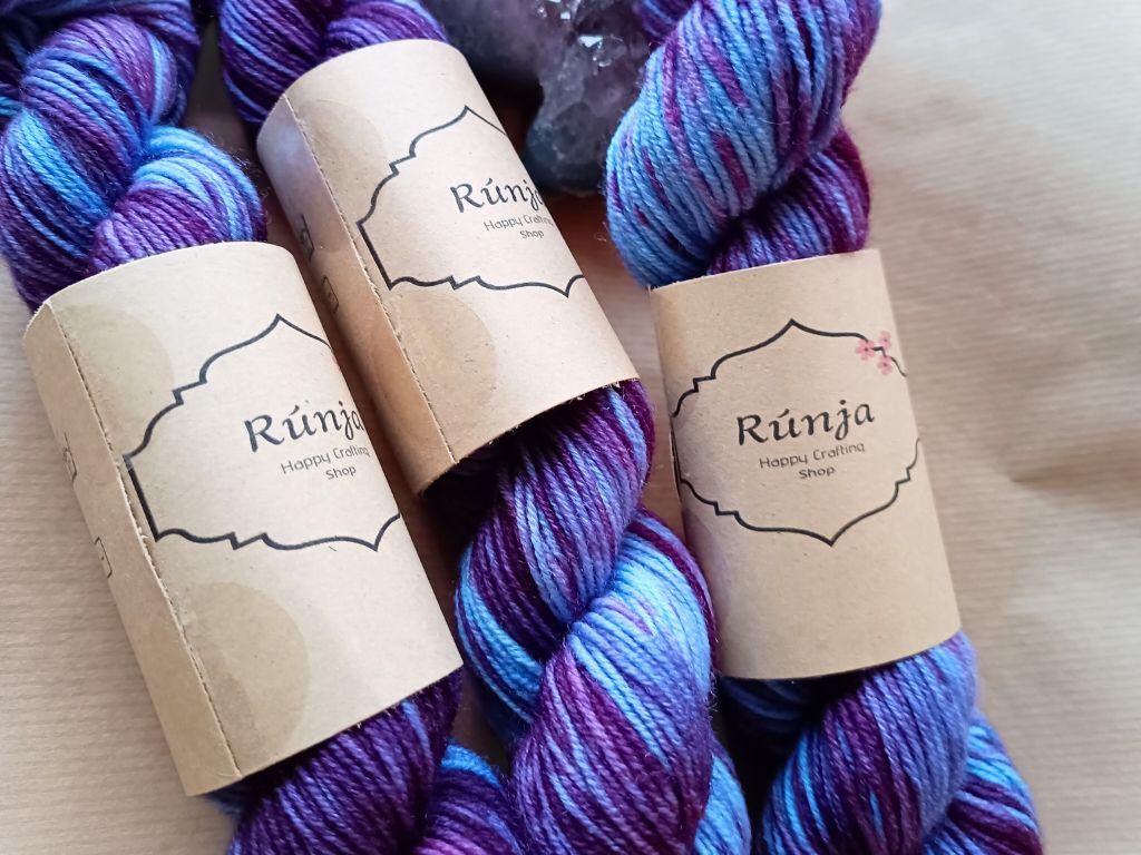 Purple Rain - 50g - Soft merino wool 