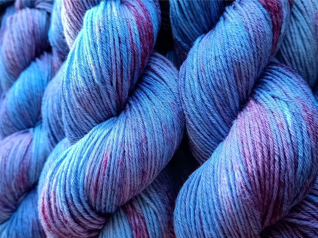 Wicked Game Hand Dyed Yarn | DK Weight Merino Wool & Silk Blend 100g | Luxury Knitting Yarn