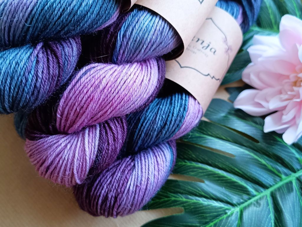 Hand Dyed DK Sock Yarn – "Holding Back The Years" – Soft Merino Wool & Nylon