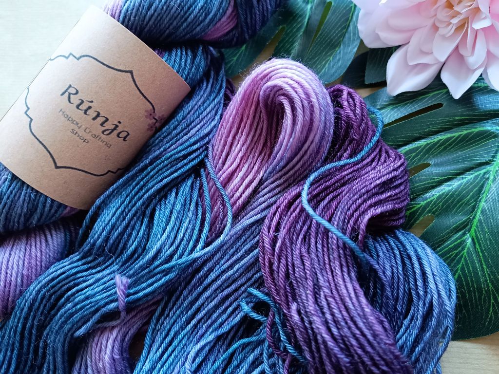 Hand Dyed DK Sock Yarn – "Holding Back The Years" – Soft Merino Wool & Nylon