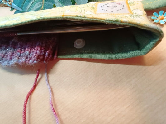 Handmade Knitting Friend "Flower Joy" | Needle Protector (DPN Cozy) approx. 21 cm
