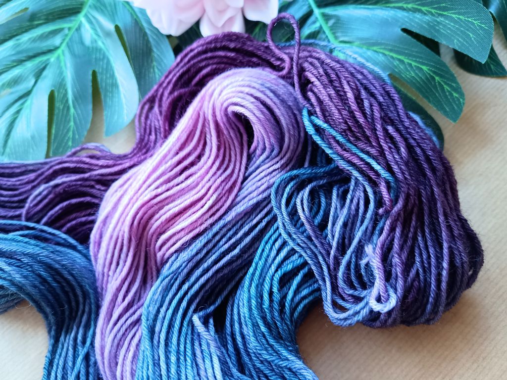 Hand Dyed DK Sock Yarn – "Holding Back The Years" – Soft Merino Wool & Nylon
