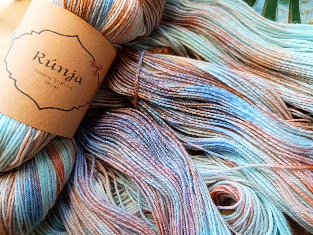 Wildflower Hand-dyed Yarn | RúnjaCrafts | 100g - Billie Eilish Inspired