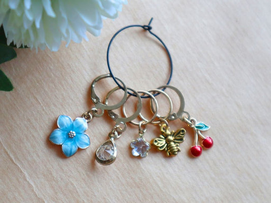 Luxury Stitch Markers – Summer & Nature (Set of 5)