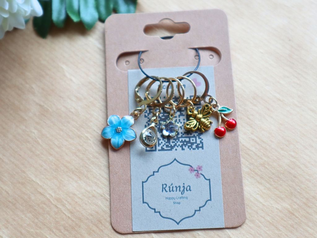 Luxury Stitch Markers – Summer & Nature (Set of 5)