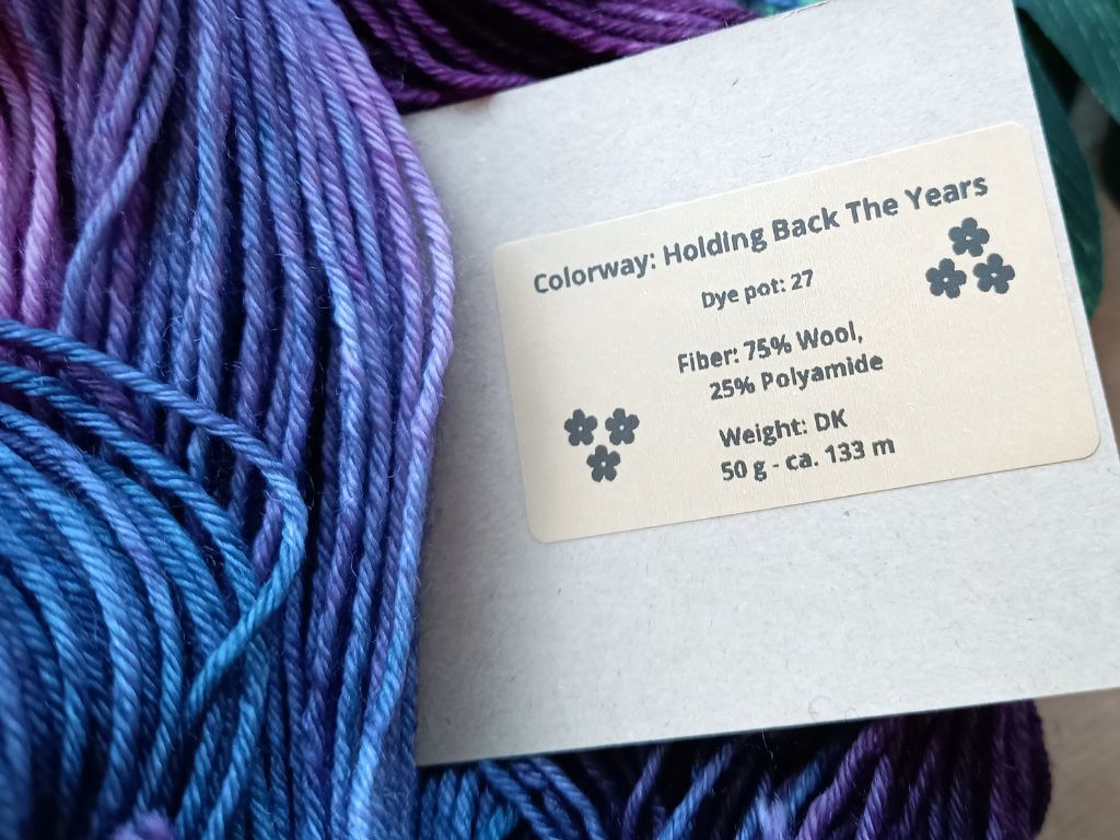 Hand Dyed DK Sock Yarn – "Holding Back The Years" – Soft Merino Wool & Nylon