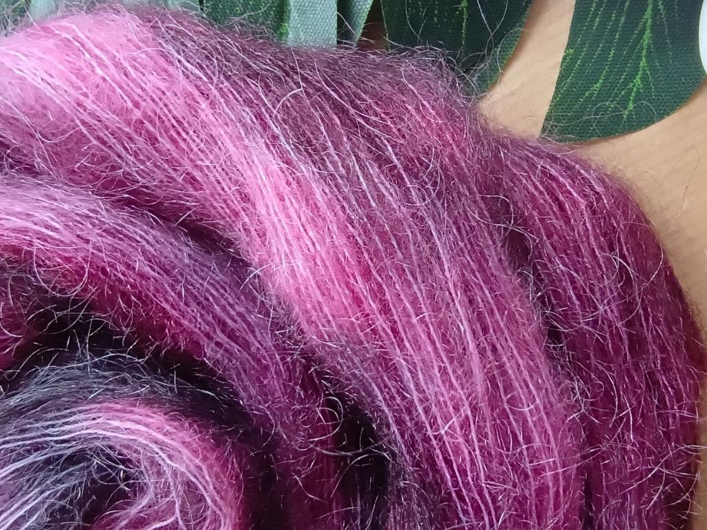 RúnjaCrafts "Running up that hill" Mohair Blend Yarn | Hand-dyed Luxury Yarn for Knitting and Crocheting