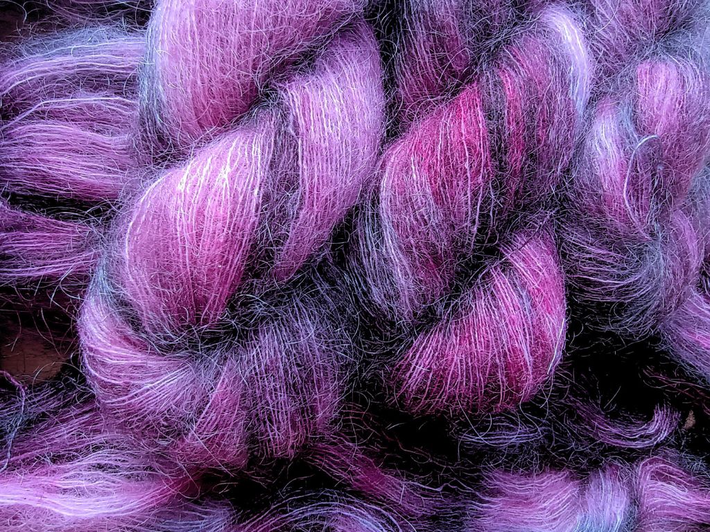 RúnjaCrafts "Running up that hill" Mohair Blend Yarn | Hand-dyed Luxury Yarn for Knitting and Crocheting