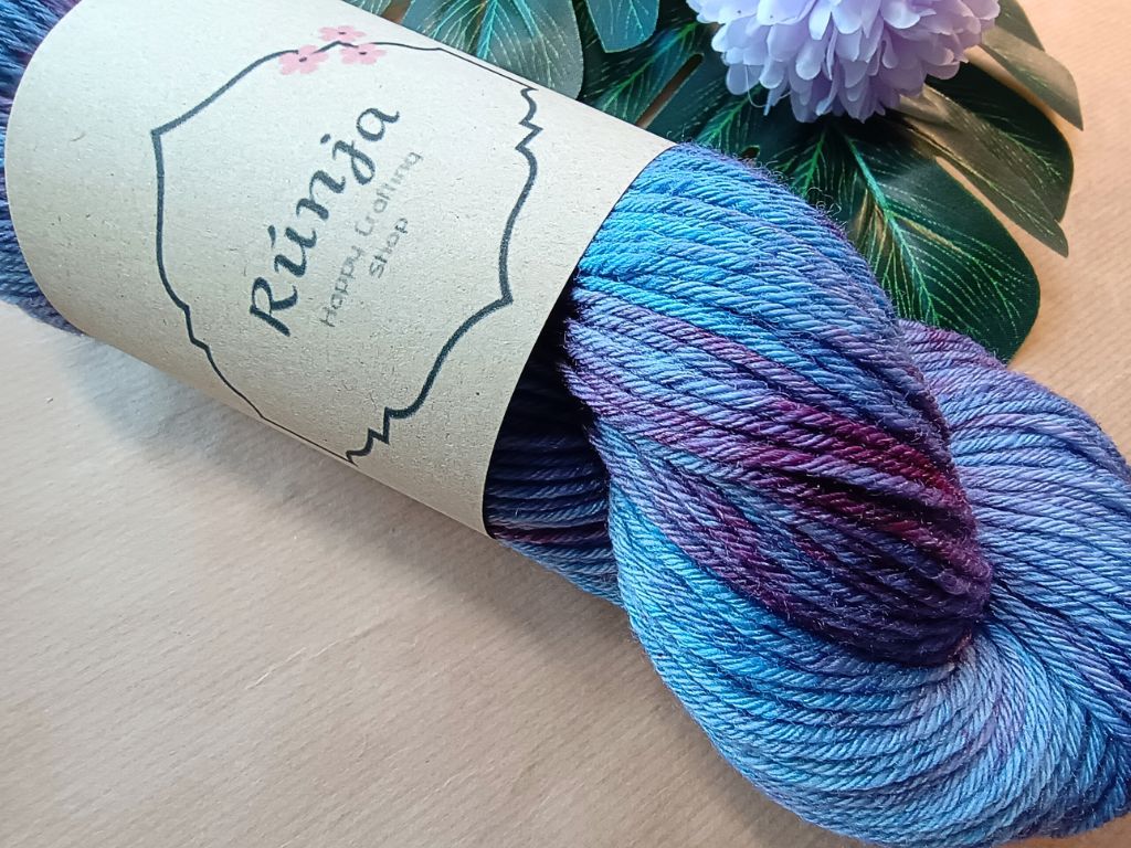 Wicked Game Hand Dyed Yarn | DK Weight Merino Wool & Silk Blend 100g | Luxury Knitting Yarn