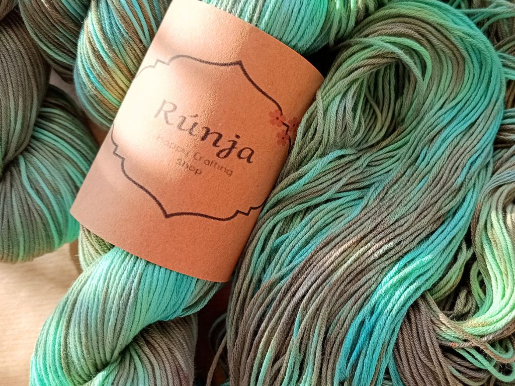 Skyfall – Hand Dyed Cotton Yarn (100% Cotton) - 50g | Sport Weight from RúnjaCrafts