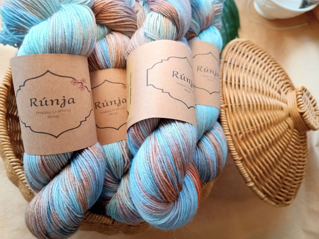 Wildflower Hand-dyed Yarn | RúnjaCrafts | 100g - Billie Eilish Inspired