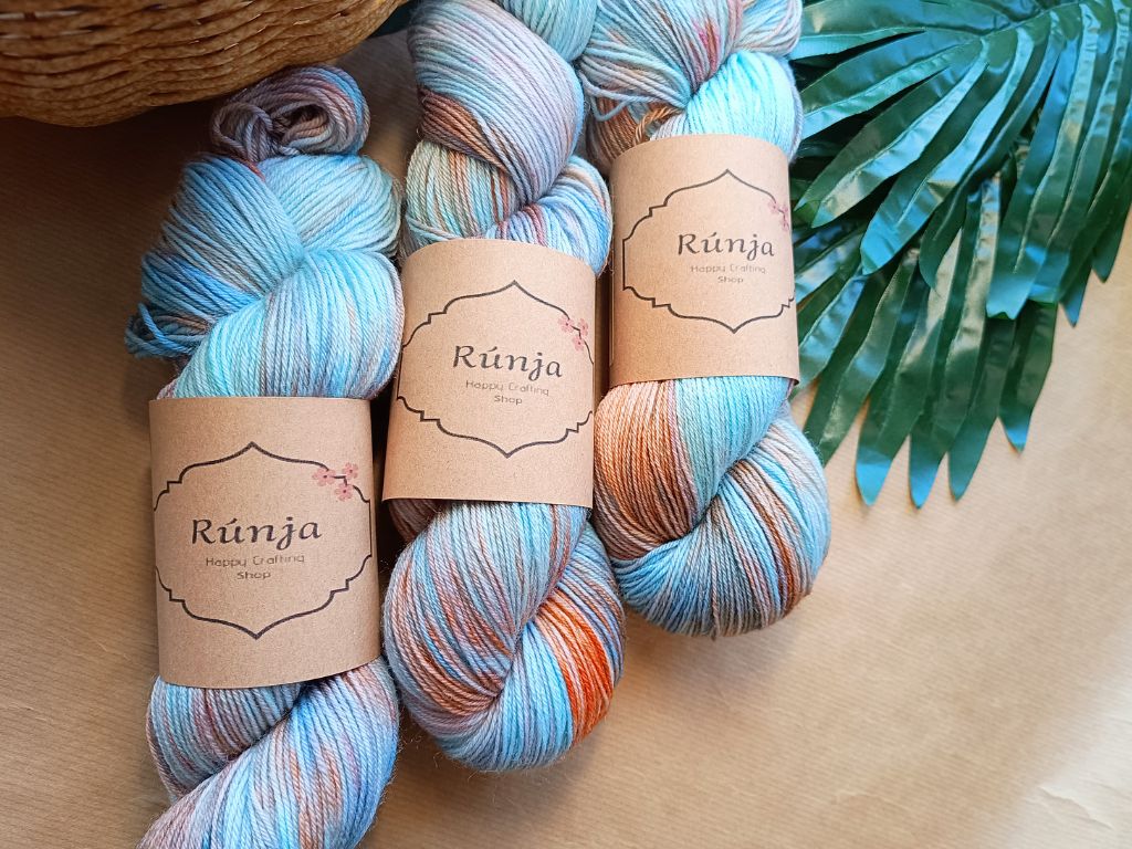 Wildflower Hand-dyed Yarn | RúnjaCrafts | 100g - Billie Eilish Inspired