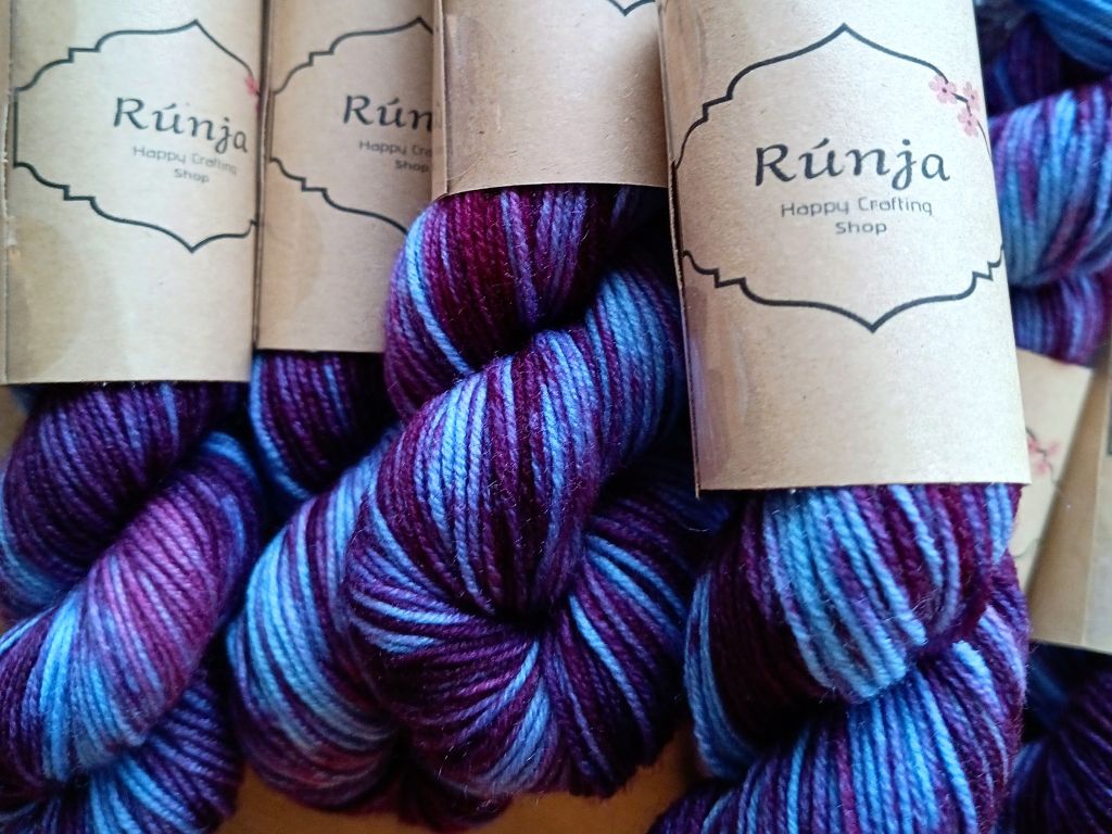Purple Rain - 50g - Soft merino wool 