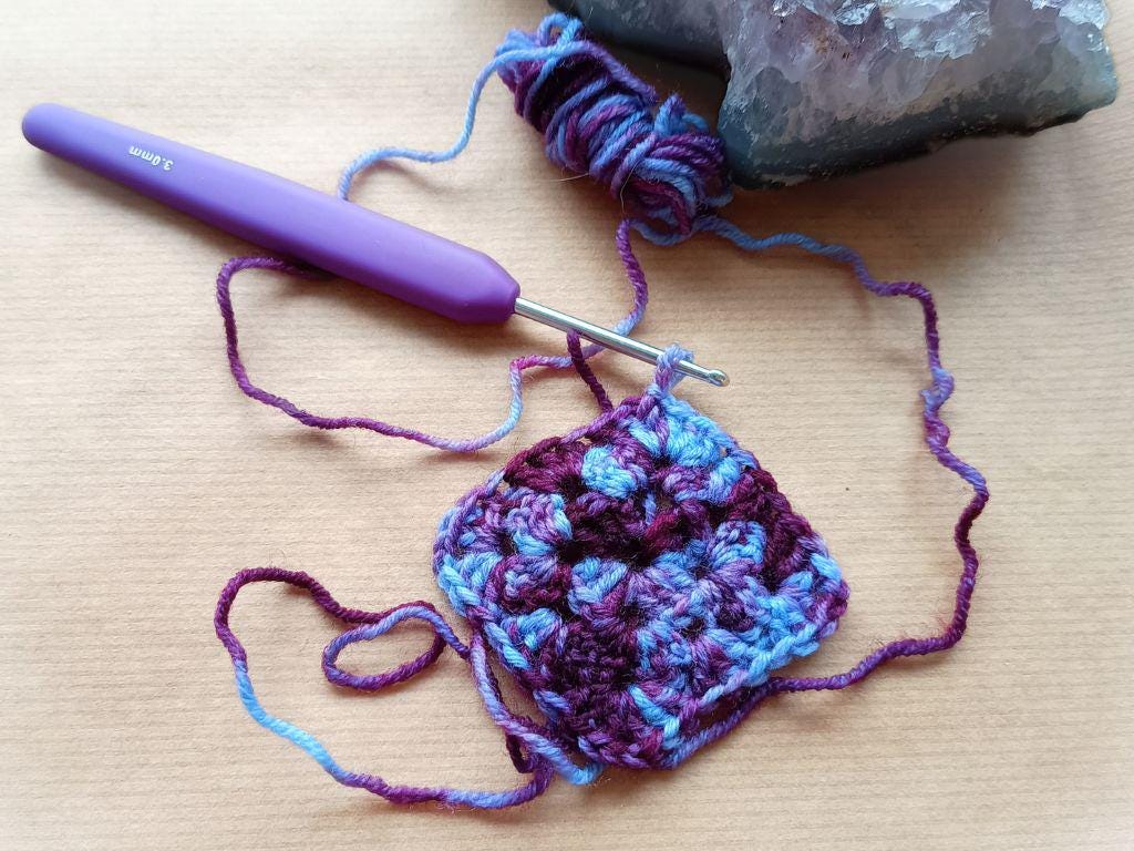 Purple Rain - 50g - Soft merino wool 
