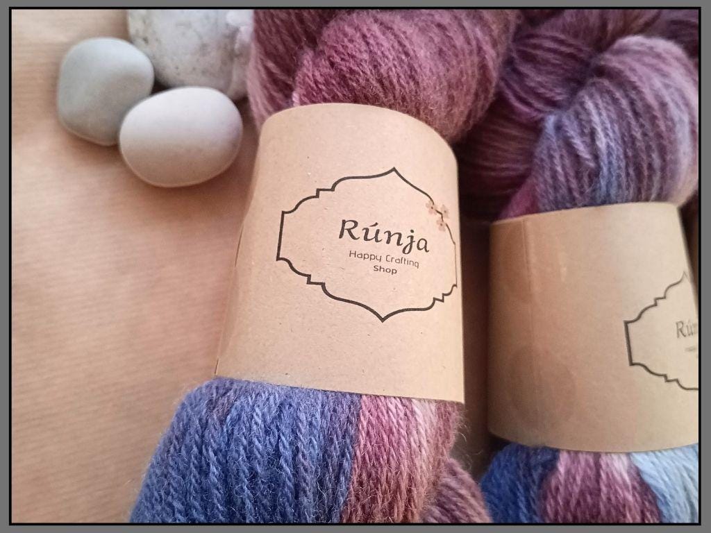 Veimene - 100g - Merino and Suffork wool.