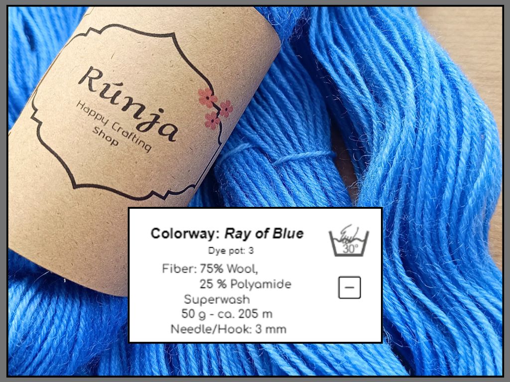 Ray of Blue - 50g, Strong and soft. 